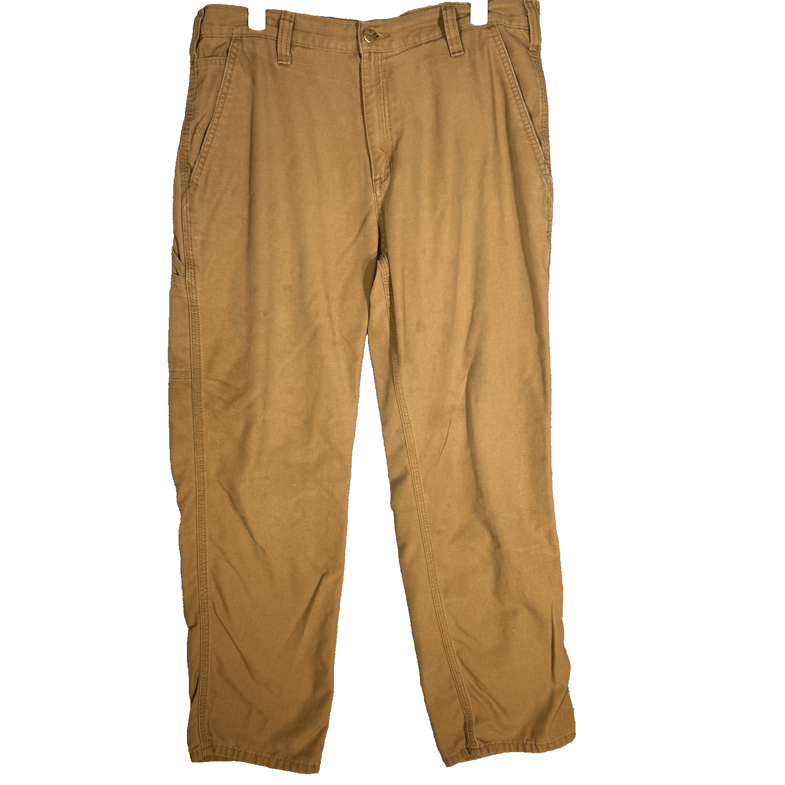 Carhartt Pants Mens 34x32 Brown Dungaree Fit Utility Workwear Canvas Durable - Image 1