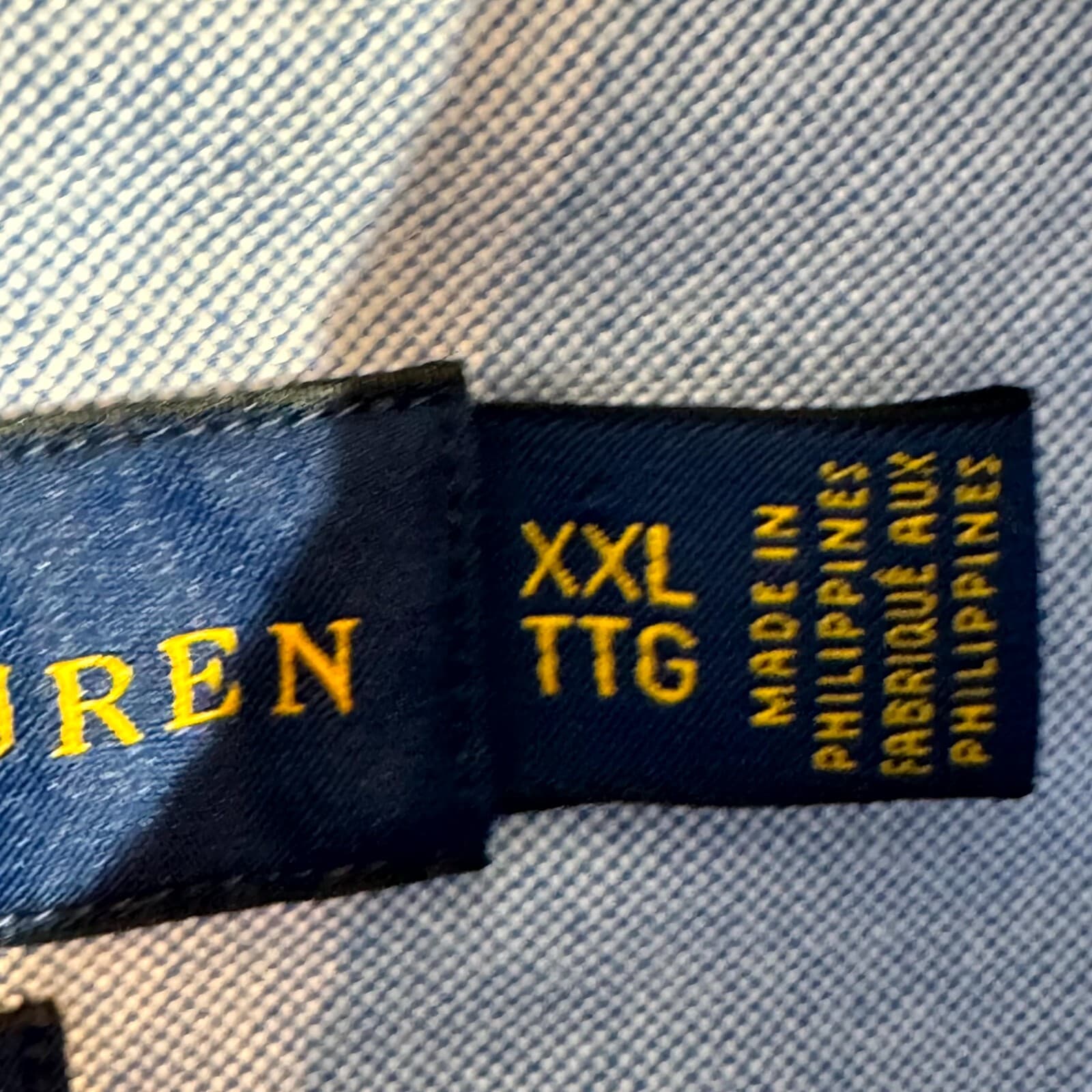 Ralph Lauren Men’s Shirt 2XL Blue Classic Fit Cotton Long Sleeve Button-Down - Thumbnail 8