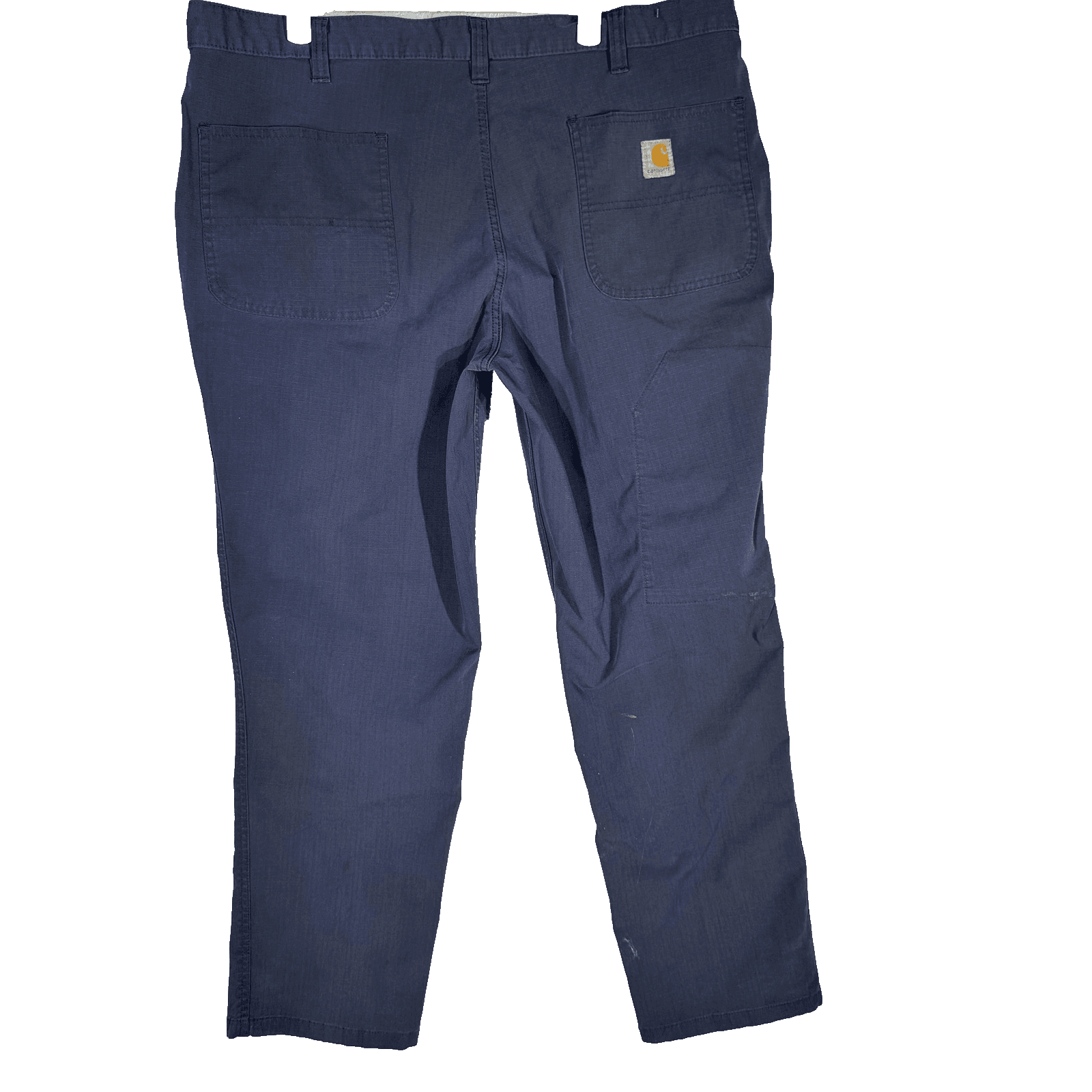 Carhartt Pants Mens 38x30 Navy Blue Relaxed Fit Ripstop Workwear Utility Zip - Thumbnail 2