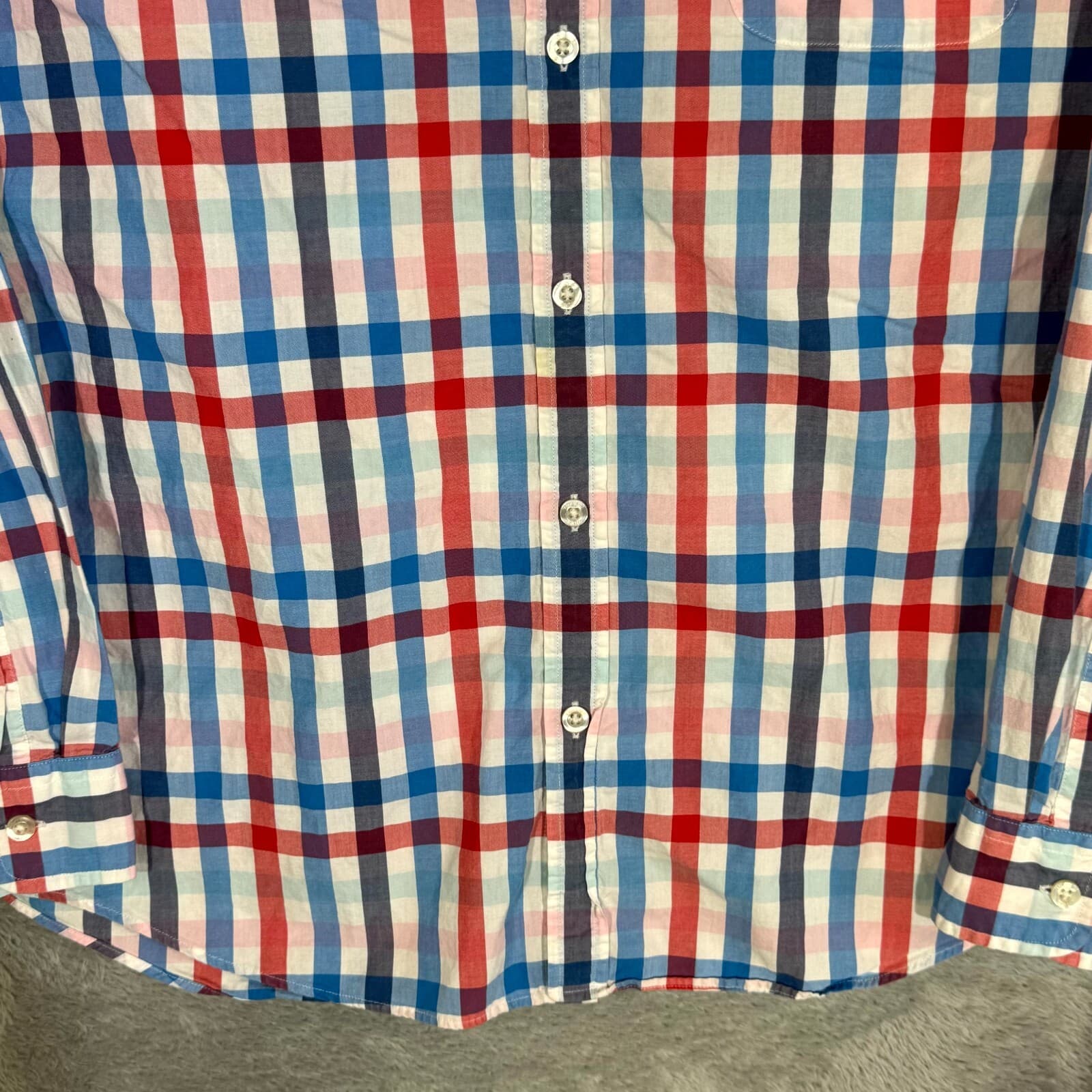 Vineyard Vines Men’s Shirt Large Multicolor Plaid Cotton Slim Button-Down - Thumbnail 6