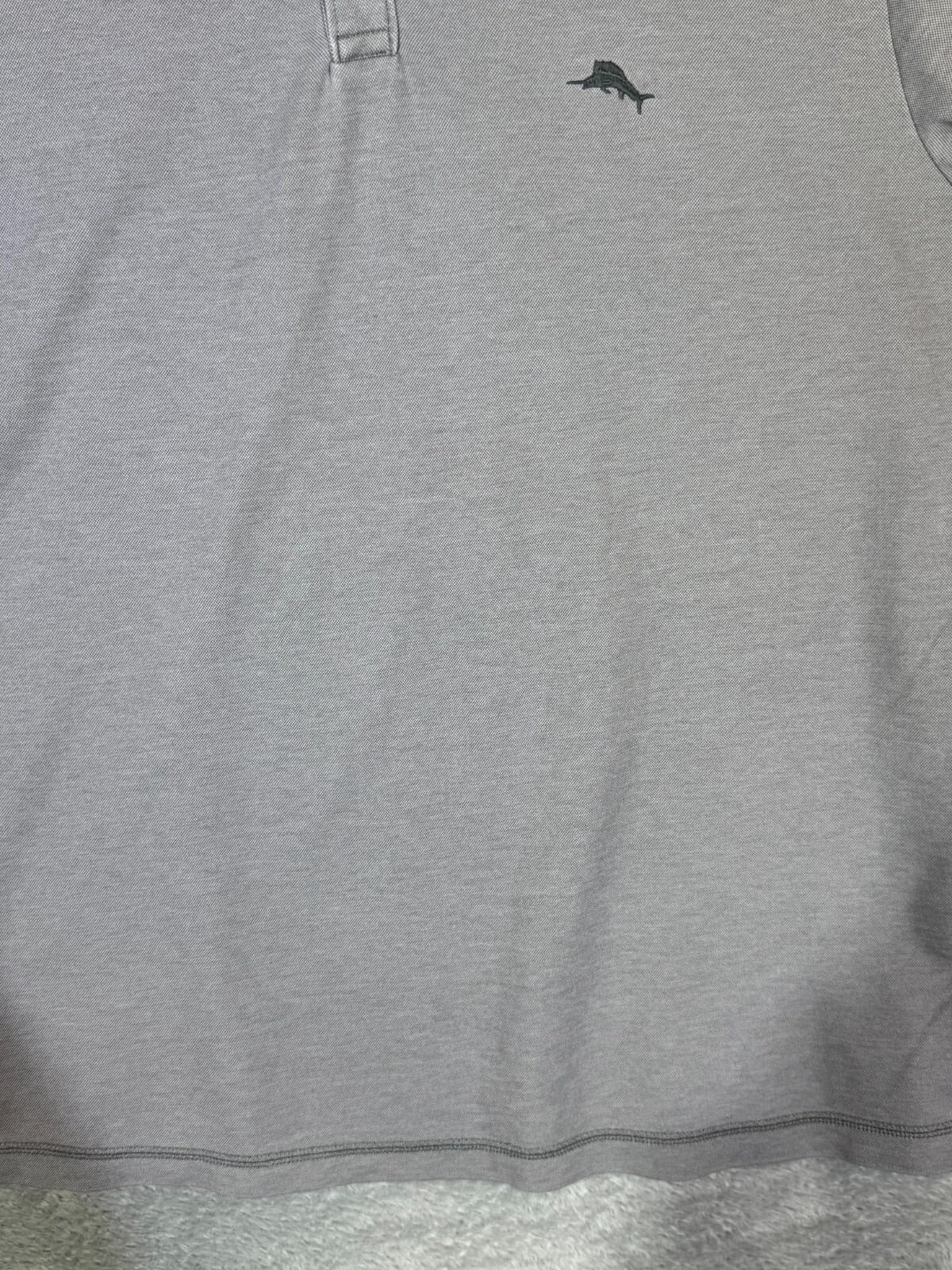 Tommy Bahama Men’s Polo Shirt Large Gray Logo Short Sleeve Cotton Excellent - Thumbnail 6