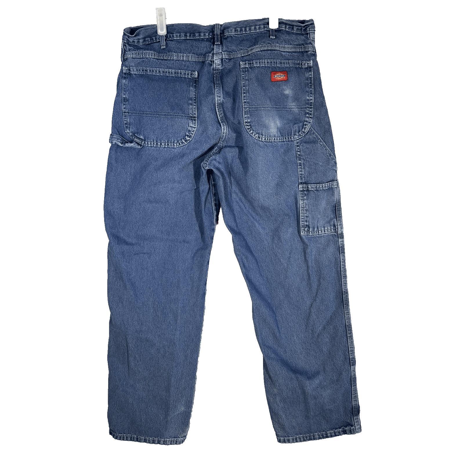 Dickies Carpenter Jeans Mens 40x30 Denim Workwear Relaxed Fit Zip Fly - Thumbnail 2