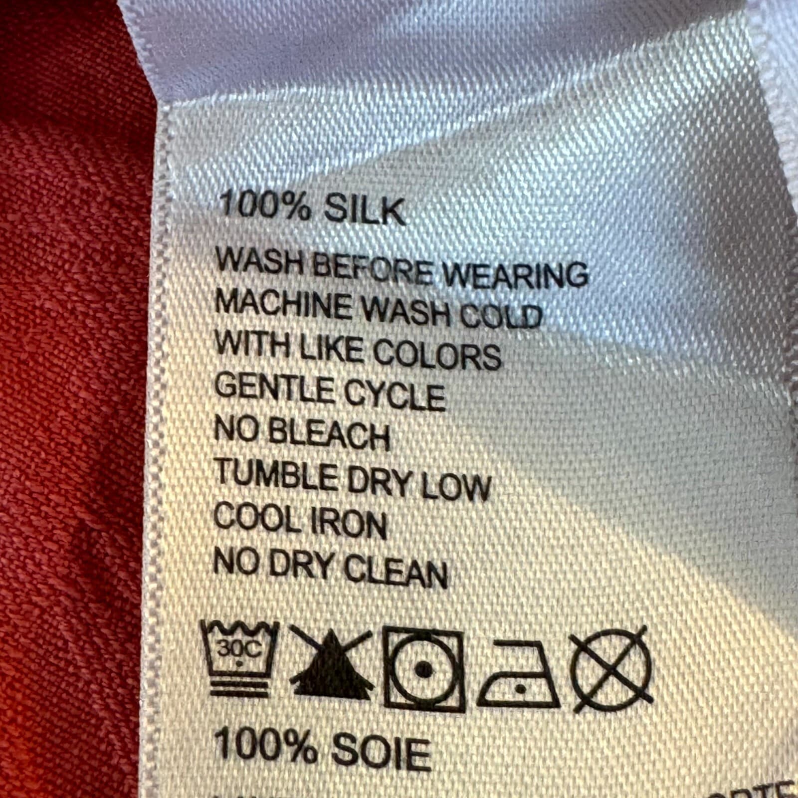 Tommy Bahama Men’s Shirt XL Pink Silk Original Fit Short Sleeve Button-Up - Thumbnail 15