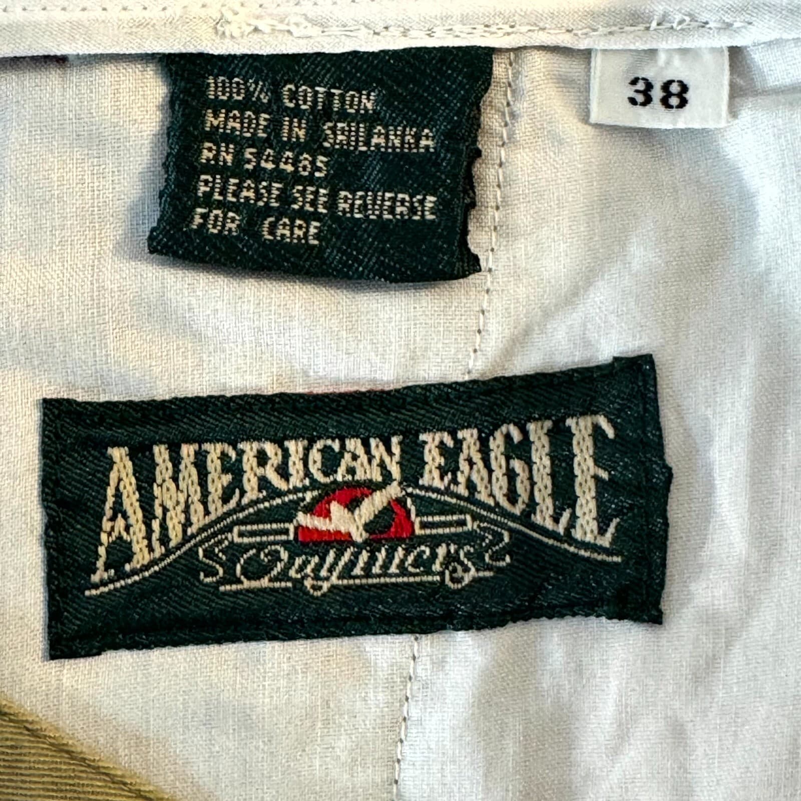 American Eagle Outfitters Men’s Chino Shorts 38 Olive Green Cotton Pleated - Thumbnail 5