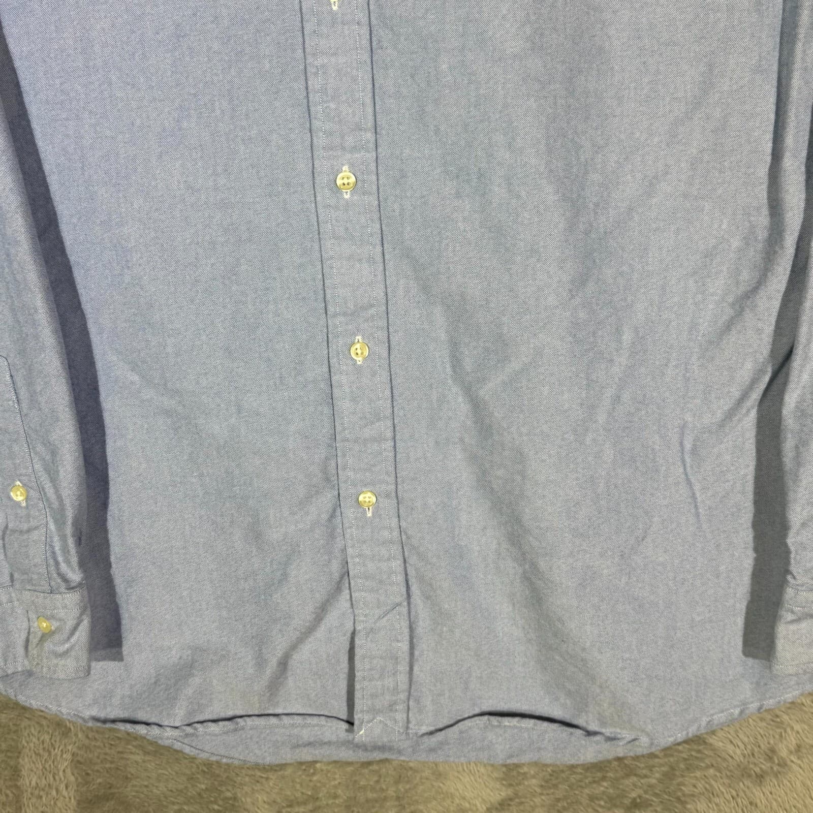 Ralph Lauren Men’s Shirt 2XL Blue Classic Fit Cotton Long Sleeve Button-Down - Thumbnail 5