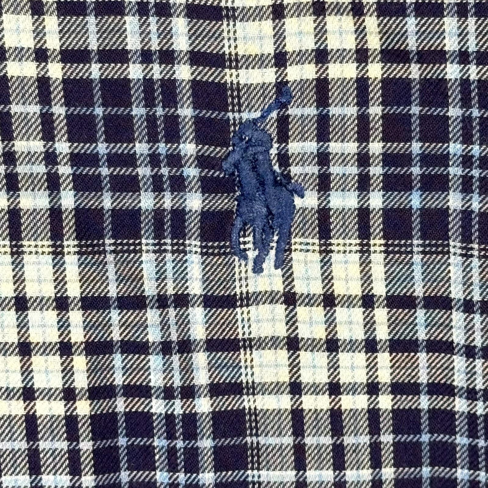 Ralph Lauren Blake Men’s Shirt XL Blue Plaid Cotton Long Sleeve Button-Down - Thumbnail 7