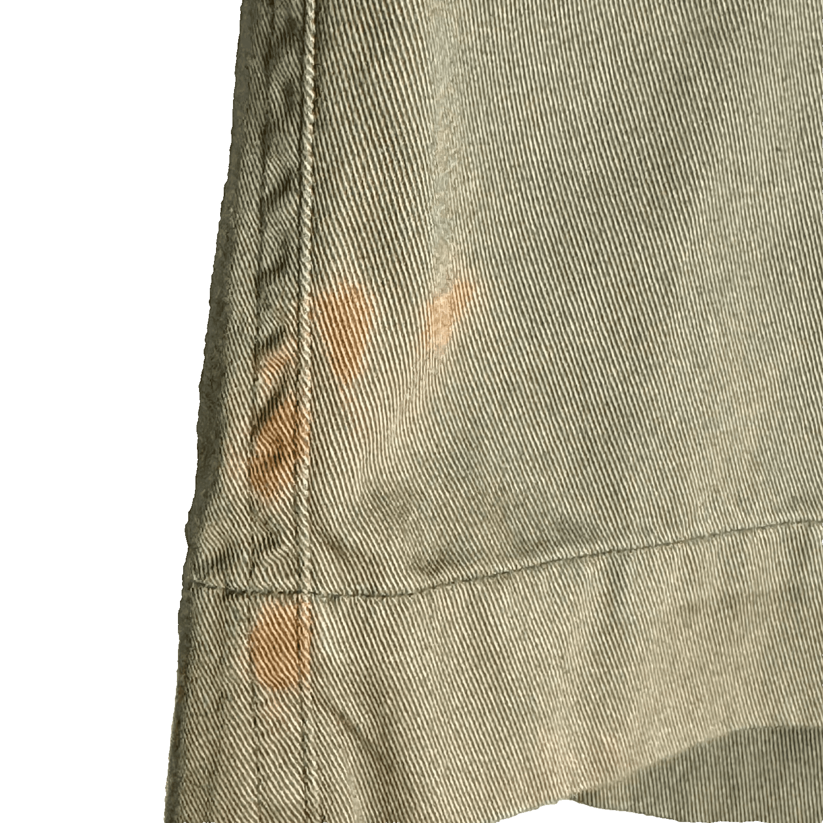 American Eagle Outfitters Men’s Chino Shorts 38 Olive Green Cotton Pleated - Thumbnail 3