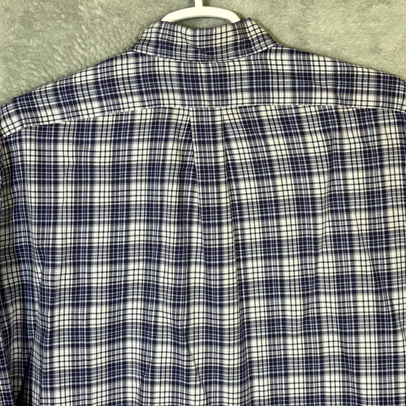 Ralph Lauren Blake Men’s Shirt XL Blue Plaid Cotton Long Sleeve Button-Down - Thumbnail 11