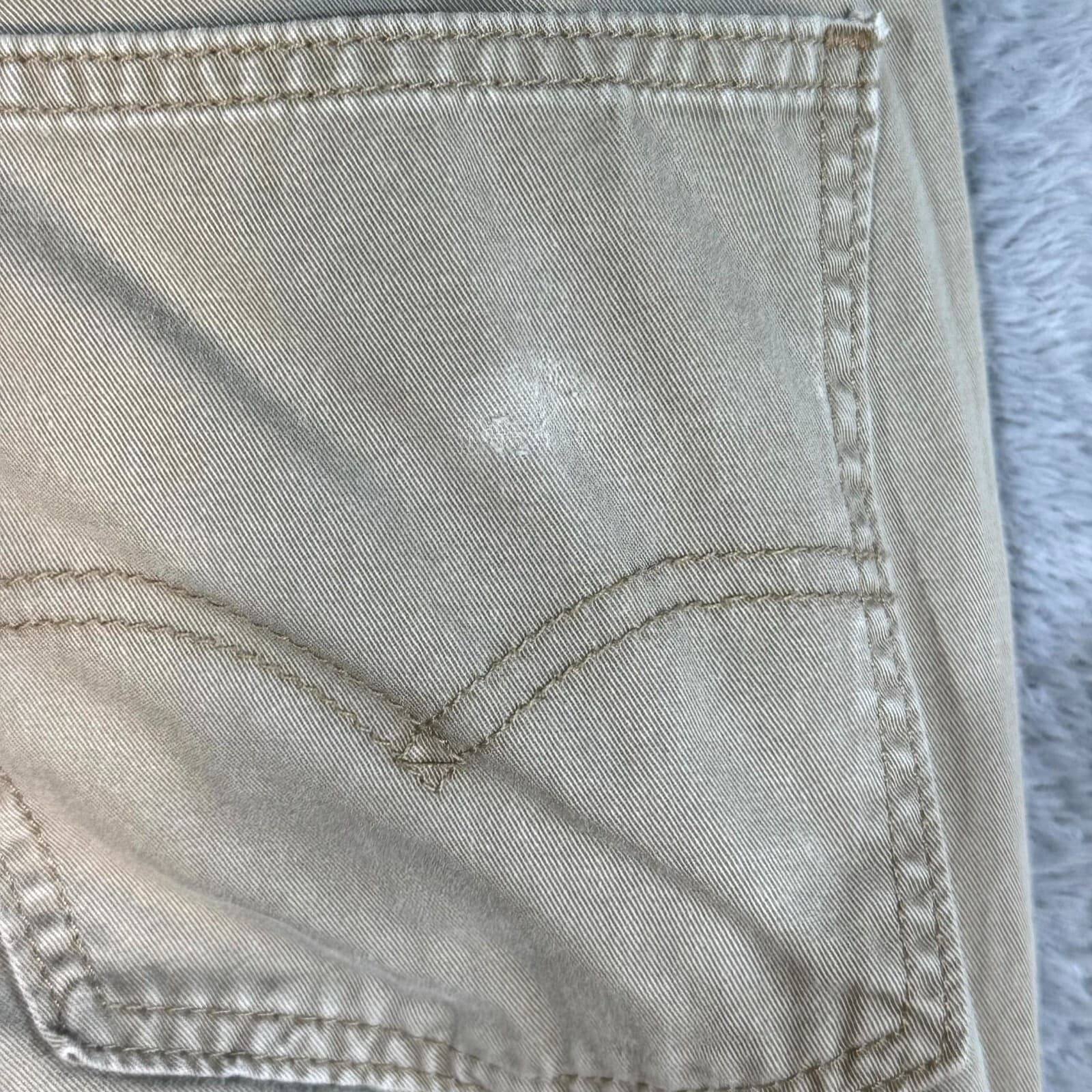 Levi's 511 Men's Jeans 31x30 Beige Slim Fit Straight Leg Denim 100% Cotton - Thumbnail 4