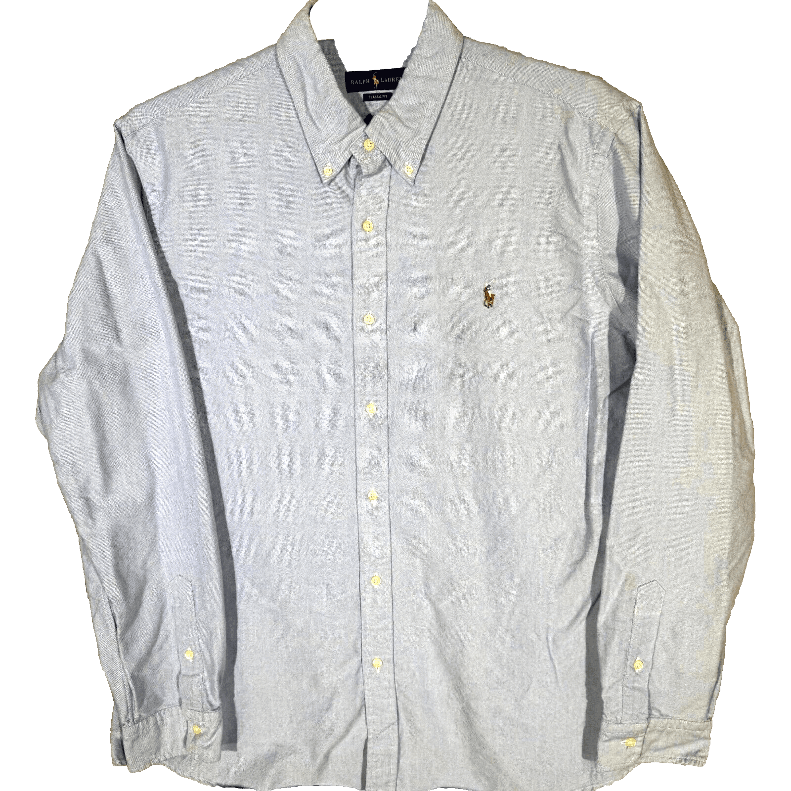 Ralph Lauren Men’s Shirt 2XL Blue Classic Fit Cotton Long Sleeve Button-Down - Image 1