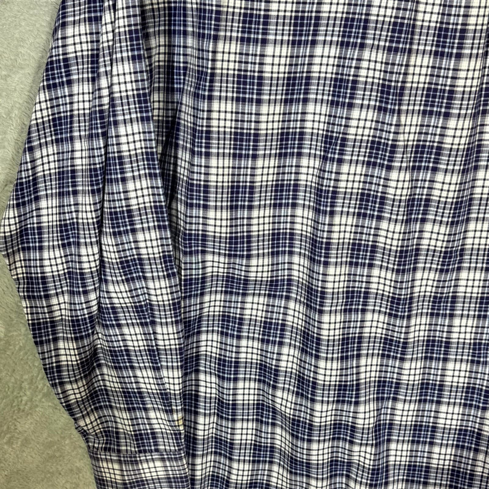 Ralph Lauren Blake Men’s Shirt XL Blue Plaid Cotton Long Sleeve Button-Down - Thumbnail 10