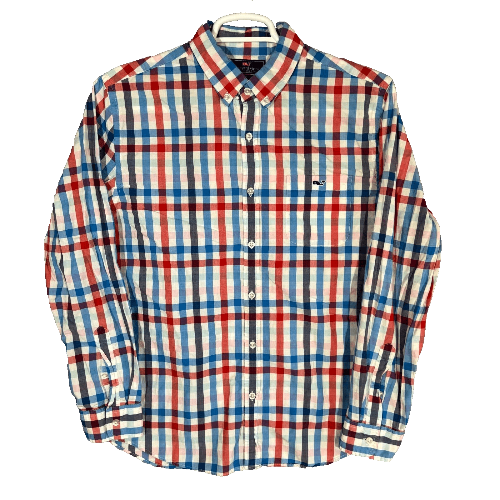 Vineyard Vines Men’s Shirt Large Multicolor Plaid Cotton Slim Button-Down - Image 1