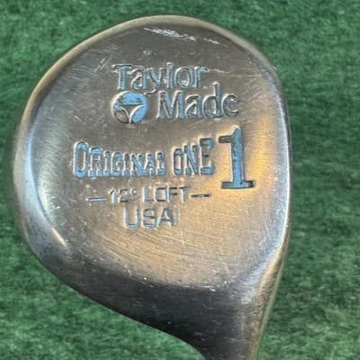 Vintage TaylorMade Pittsburgh Persimmon Original One Driver 12° RH Golf Club USA - Image 1
