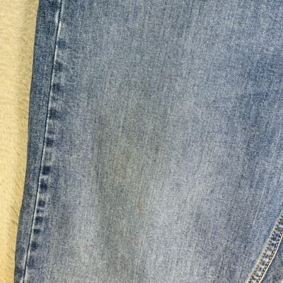 Levis 505 Jeans Mens 38x29 (38x30) Blue Medium Wash Straight Leg Stretch Denim - Thumbnail 3