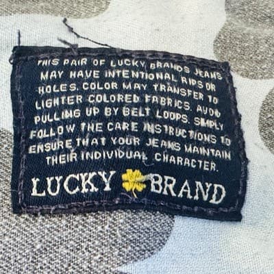 Lucky Brand 329 Classic Straight Jeans Mens 36x28 (36x30) Blue Wash Denim - Thumbnail 11