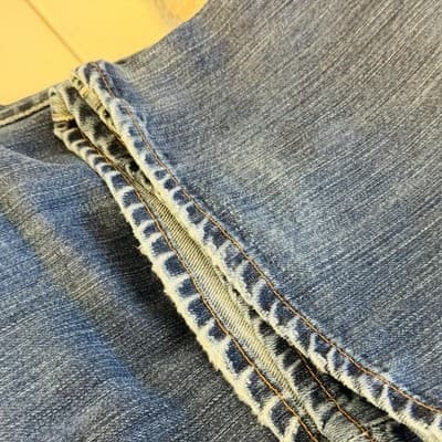 Lucky Brand 329 Classic Straight Jeans Mens 36x28 (36x30) Blue Wash Denim - Thumbnail 12