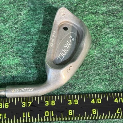 Vintage Z-Model Pro Pride Stainless Steel Irons Set 3-9 10 Mens Right Golf Clubs - Thumbnail 3