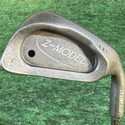 Vintage Z-Model Pro Pride Stainless Steel Irons Set 3-9 10 Mens Right Golf Clubs - Thumbnail 5