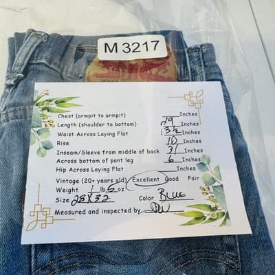 Levis 511 Jeans Mens 27x31 (28x32) Light Wash Blue Slim Taper Stretch Denim - Thumbnail 10