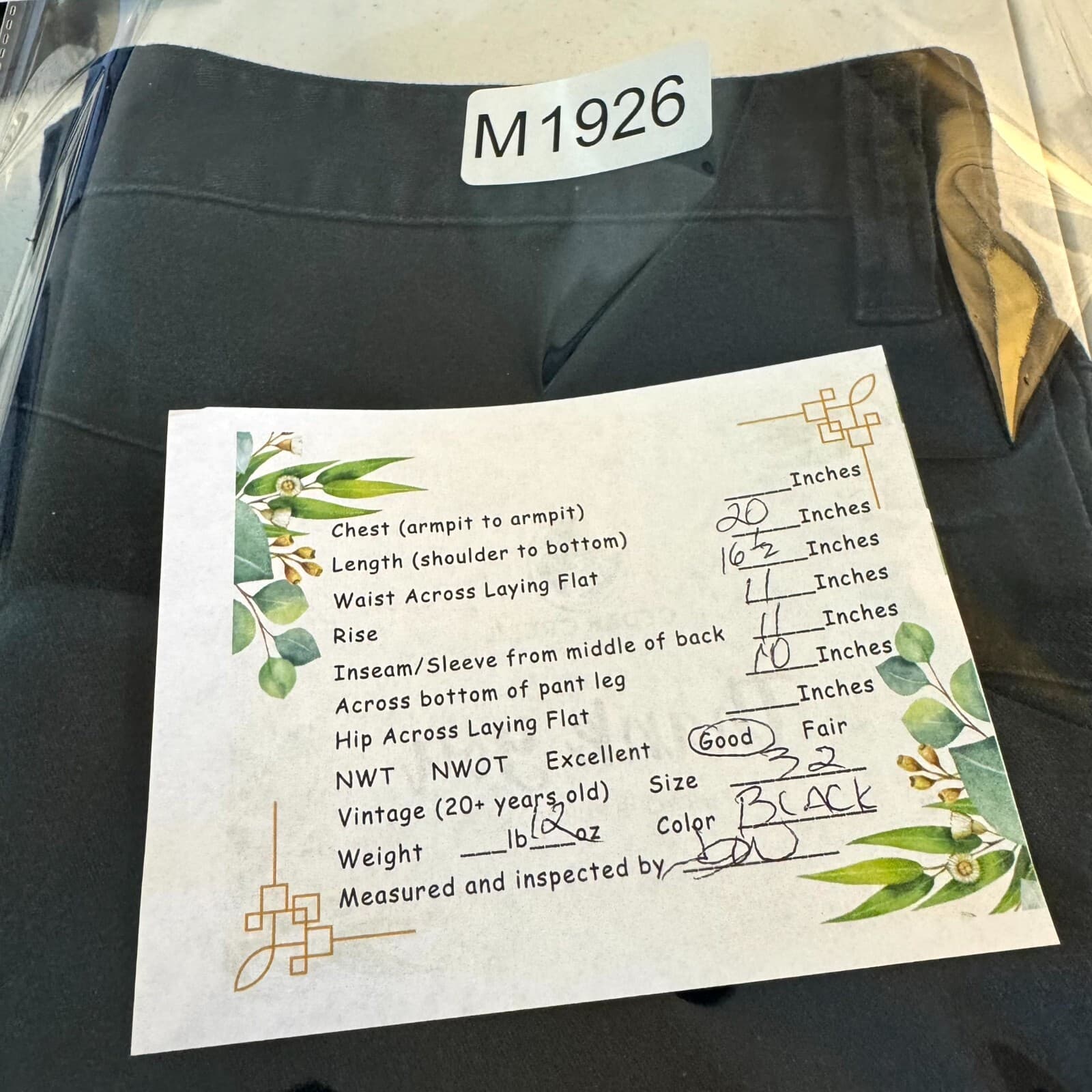 Volcom Men's Chino Shorts 32 Black Cotton Mid-Rise Dark Wash Flat Front - Thumbnail 8