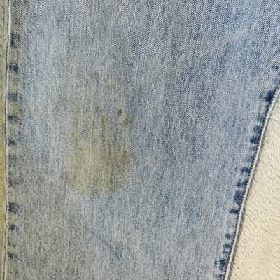 Vintage Levis 501 Jeans Mens 40x31 (40x34) Light Blue Straight Button Fly Denim - Thumbnail 4