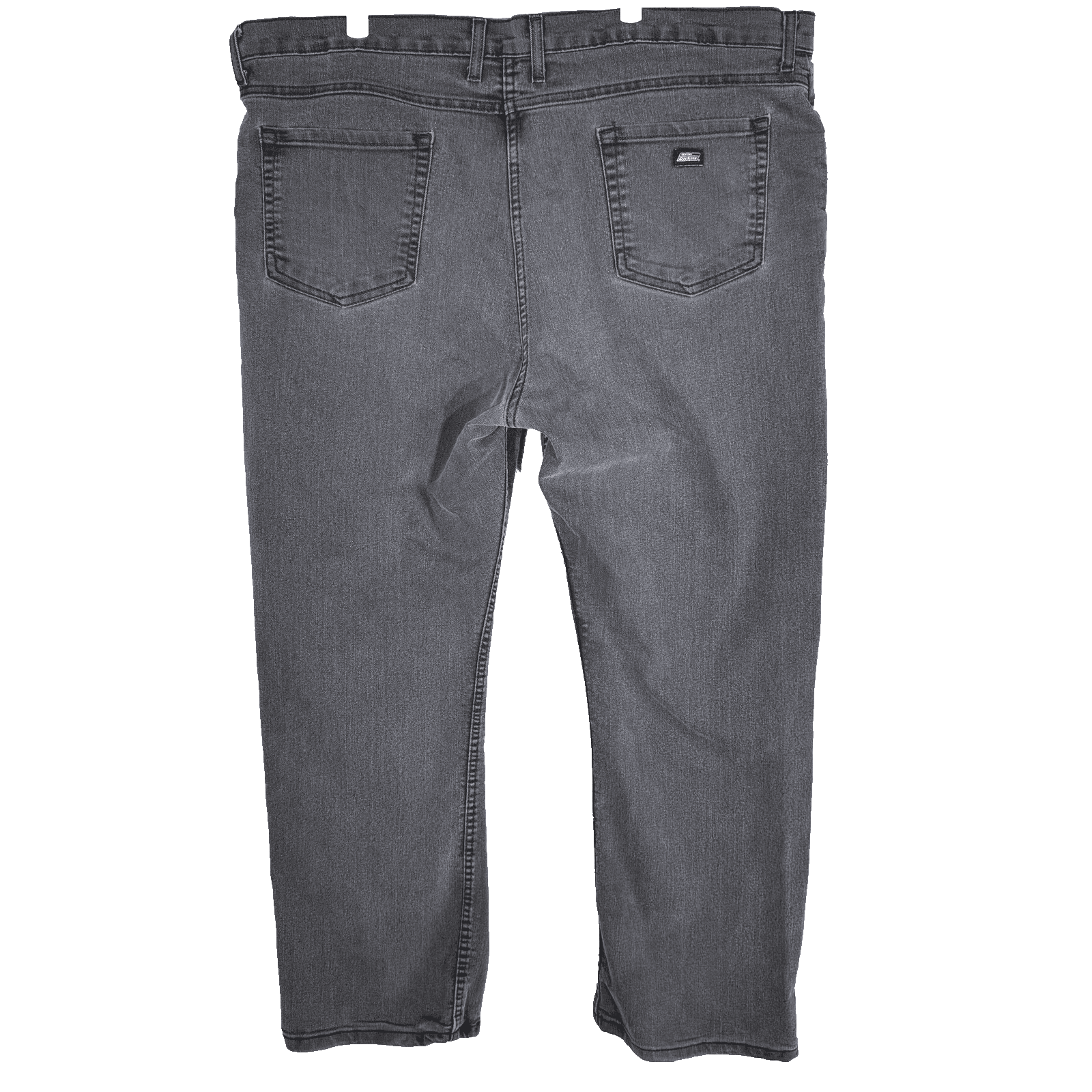 Dickies Jeans Mens 44x30 Gray Straight Leg Stretch Denim Pants Classic Fit Zip - Thumbnail 2