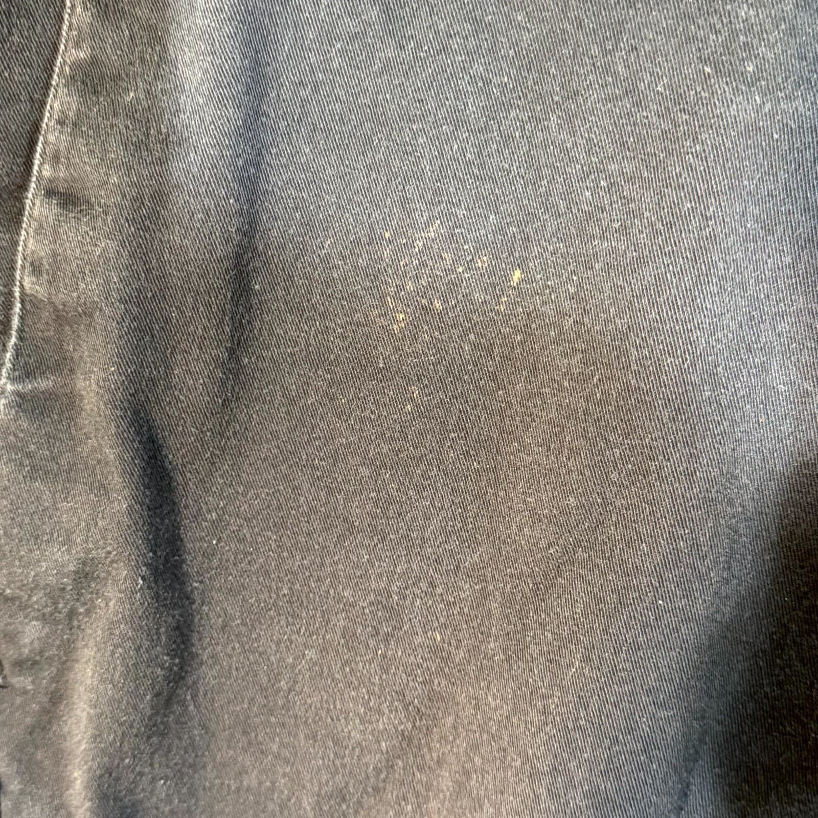 Volcom Men's Chino Shorts 32 Black Cotton Mid-Rise Dark Wash Flat Front - Thumbnail 3