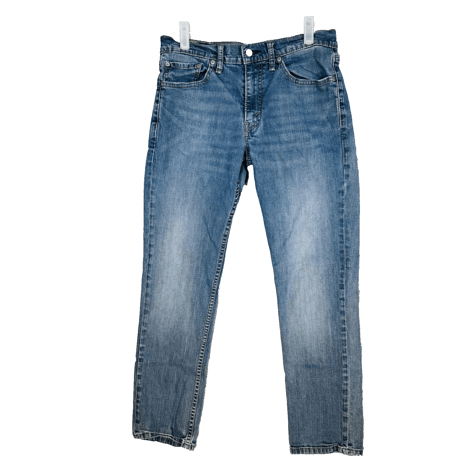 Levis 511 Jeans Mens 30x29 (32x30) Blue Medium Wash Slim Taper Stretch Denim - Image 1