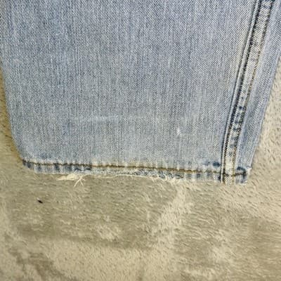 Vintage Levis 505 Jeans Mens 38x29 Light Wash Blue Straight Leg Zip Fly Denim - Thumbnail 4