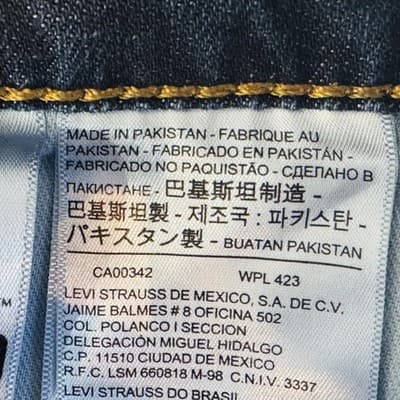 Levis 541 Jeans Mens 40x31 (40x32) Blue Medium Wash Athletic Taper Stretch Denim - Thumbnail 6