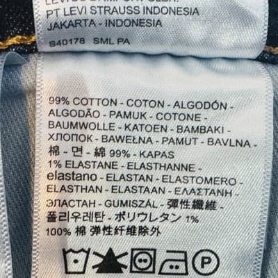 Levis 541 Jeans Mens 40x31 (40x32) Blue Medium Wash Athletic Taper Stretch Denim - Thumbnail 7