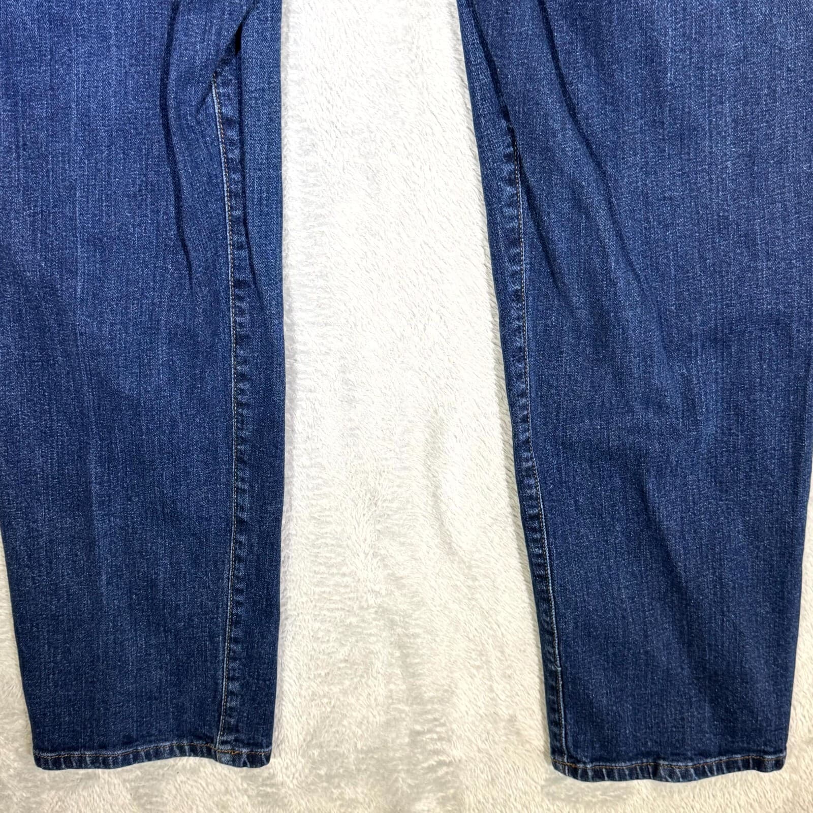 Lucky Brand 221 Straight Jeans Men 38x30 Blue Denim Stretch Medium Wash Classic - Thumbnail 9