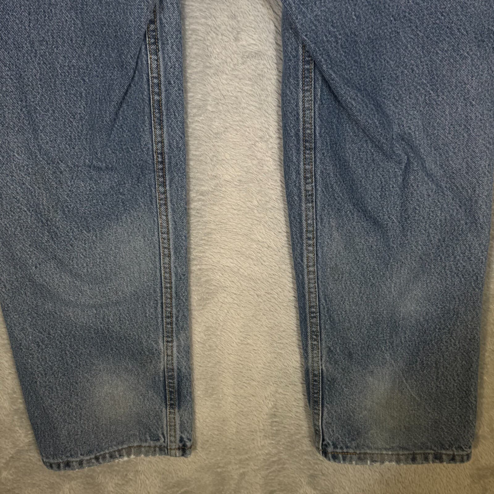 Levi’s 505 Men’s Jeans 33x30 Blue Denim Stretch Regular Fit Straight Leg - Thumbnail 9