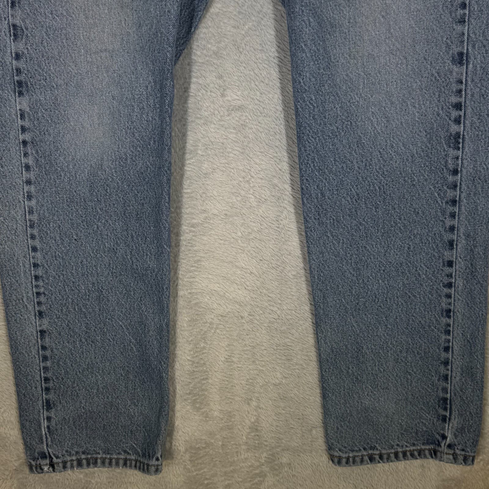 Levi’s 505 Men’s Jeans 33x30 Blue Denim Stretch Regular Fit Straight Leg - Thumbnail 5