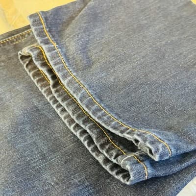 Levis 541 Jeans Mens 40x31 (40x32) Blue Medium Wash Athletic Taper Stretch Denim - Thumbnail 10