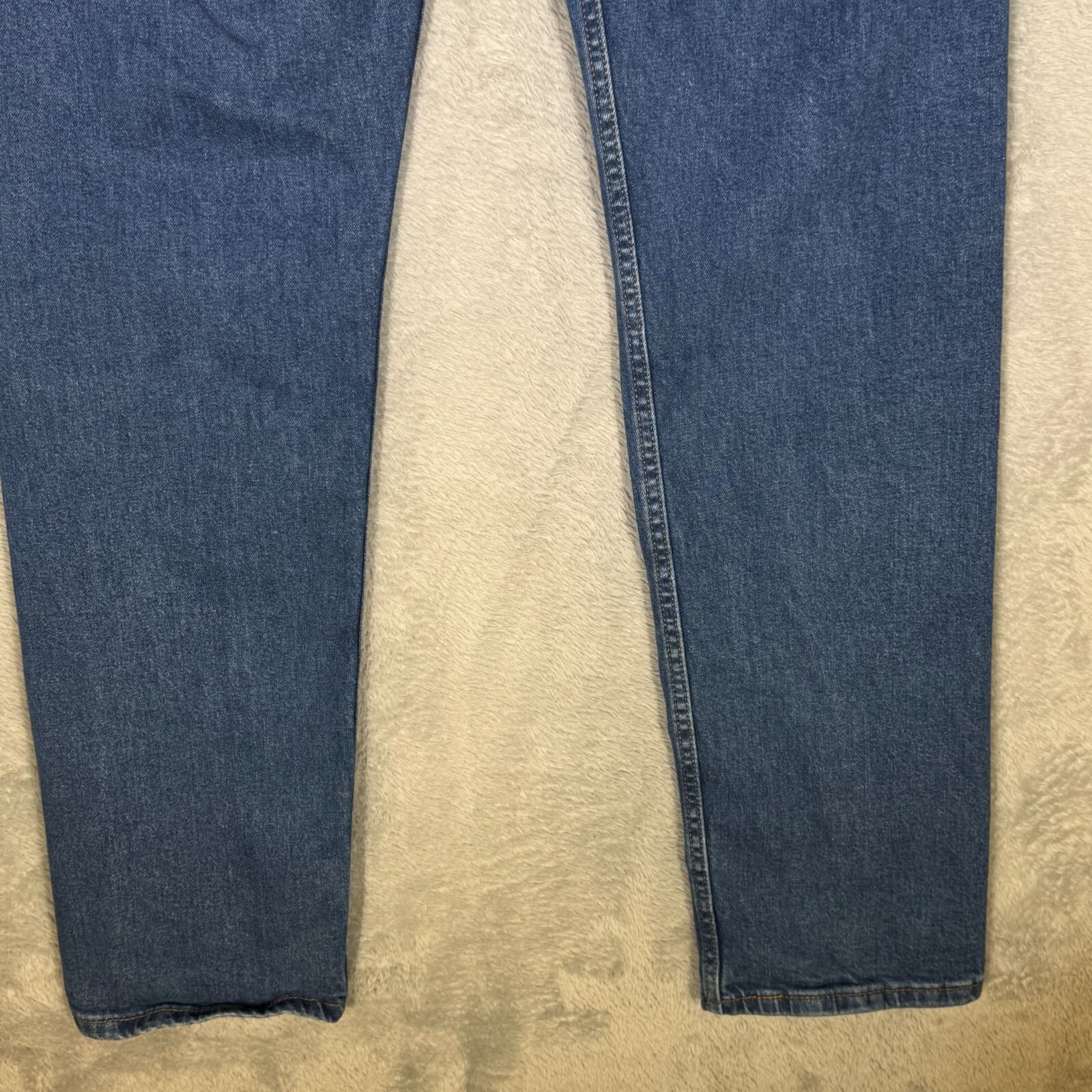 Levi’s 505 Men’s Jeans 34x34 Blue Denim Stretch Mid-Rise Straight Leg - Thumbnail 9