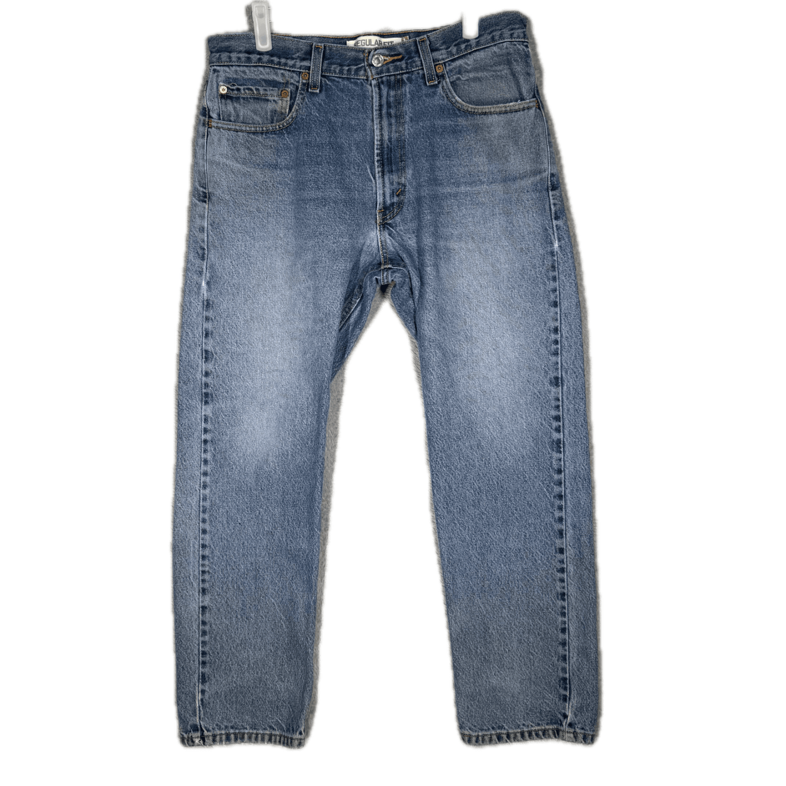 Levi’s 505 Men’s Jeans 33x30 Blue Denim Stretch Regular Fit Straight Leg - Image 1