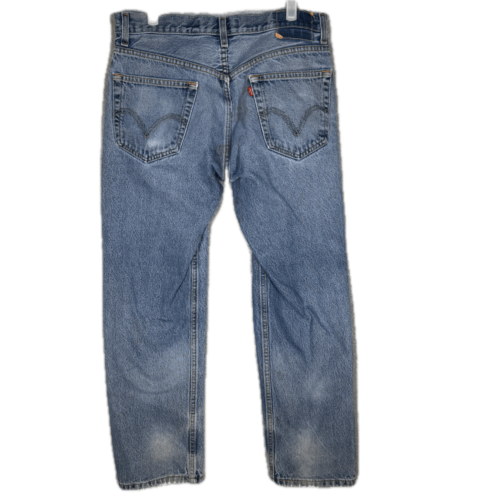 Levi’s 505 Men’s Jeans 33x30 Blue Denim Stretch Regular Fit Straight Leg - Thumbnail 2