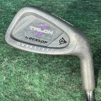 Dunlop Talon II Oversized 9 Iron Mens RH Steel Shaft Stainless Silver Golf Club - Image 1