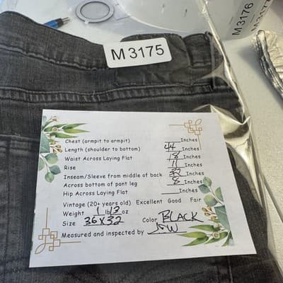 Levis 514 Jeans Mens 36x32 Black Charcoal Straight Mid Rise Stretch Denim - Thumbnail 11