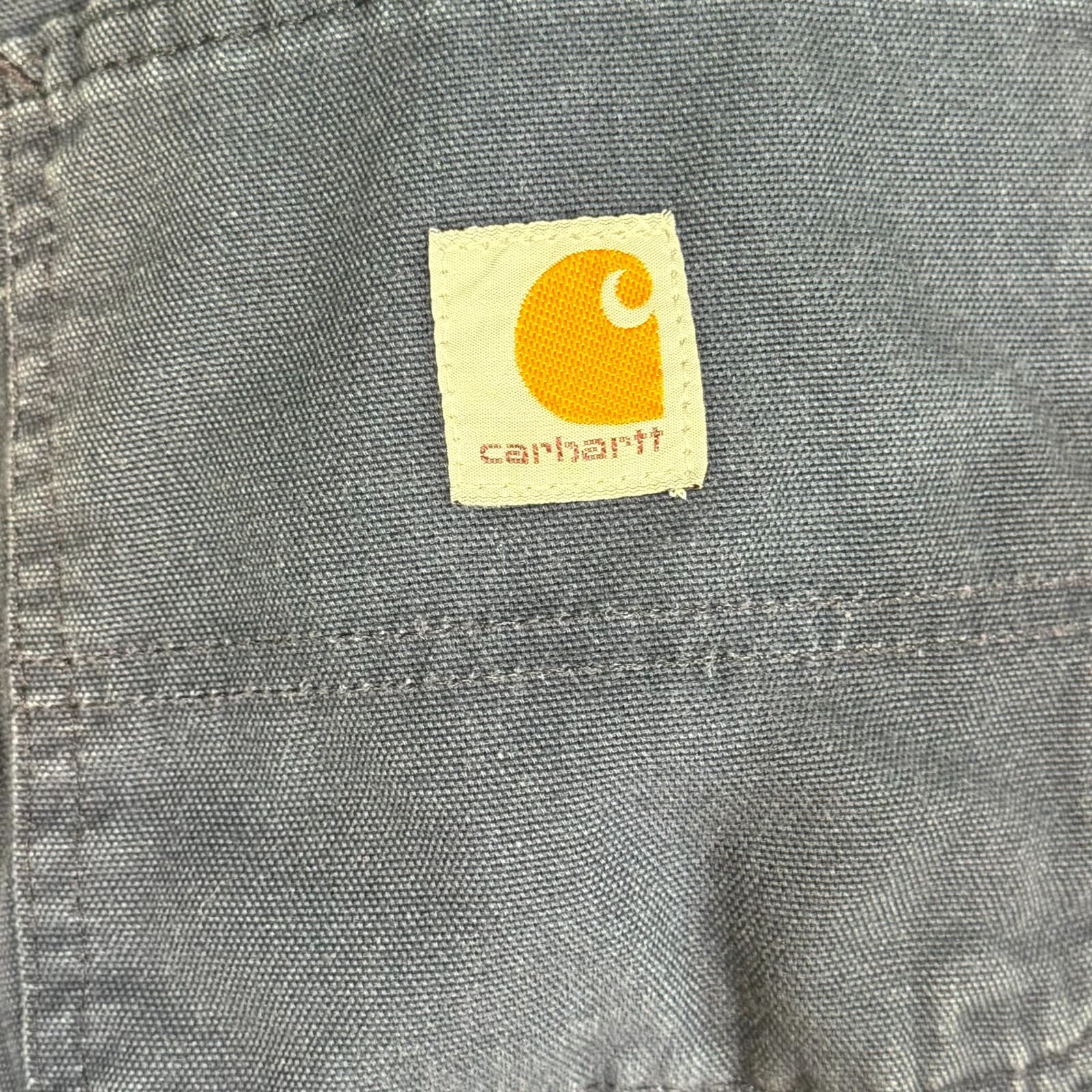 Carhartt Carpenter Pants Men's 34x30 Navy Canvas Dungaree Fit Workwear - Thumbnail 3