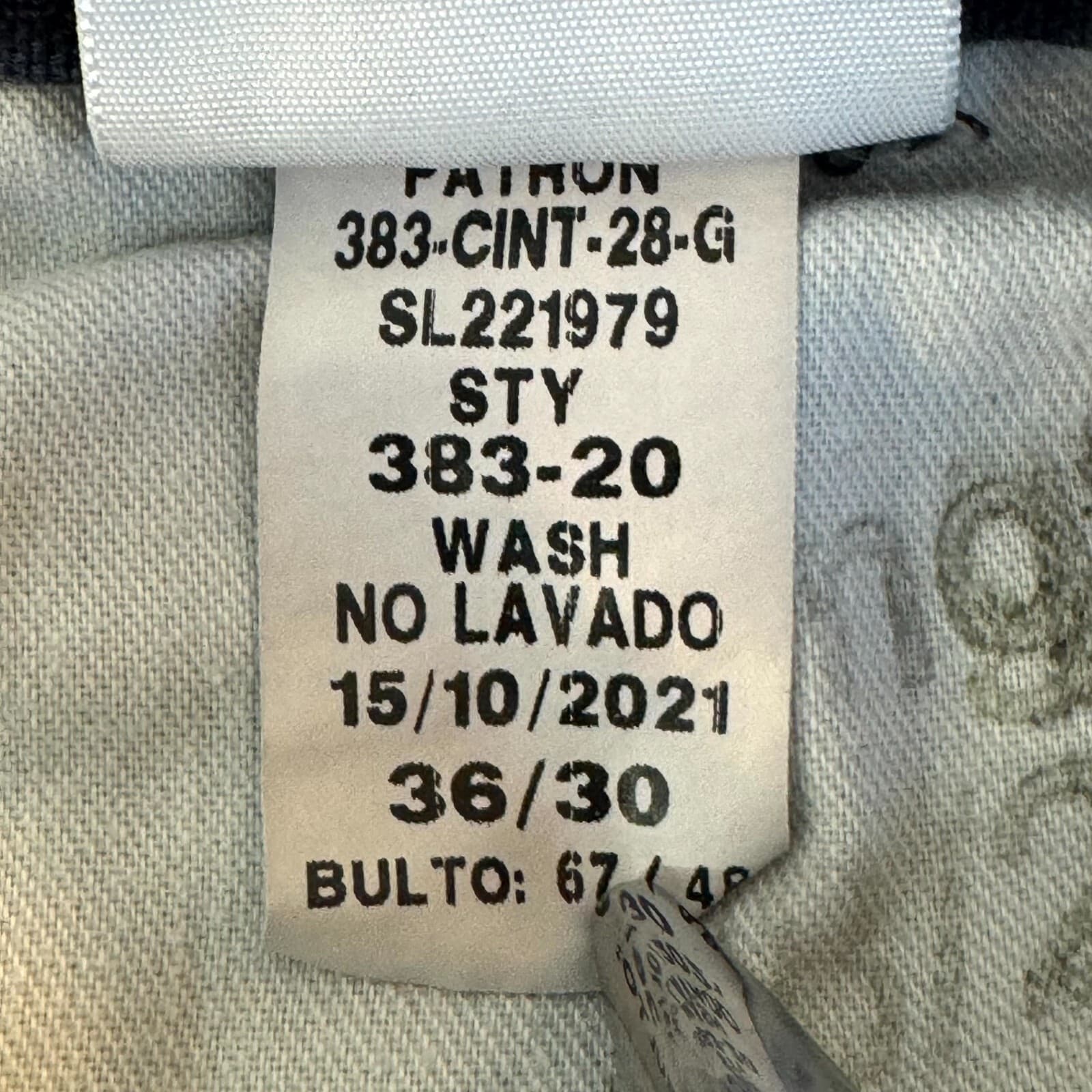 Carhartt Carpenter Pants Men's 34x30 Navy Canvas Dungaree Fit Workwear - Thumbnail 4