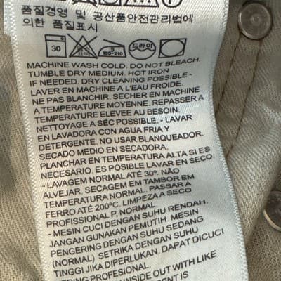 Levis 505 Jeans Mens 36x34 Blue Medium Wash Straight Leg Whiskered Denim Pants - Thumbnail 6