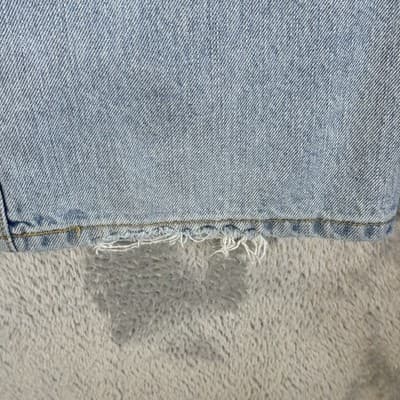 Levis 505 Jeans Mens 38x30 Blue Regular Distressed Vintage Denim 100% Cotton - Thumbnail 6