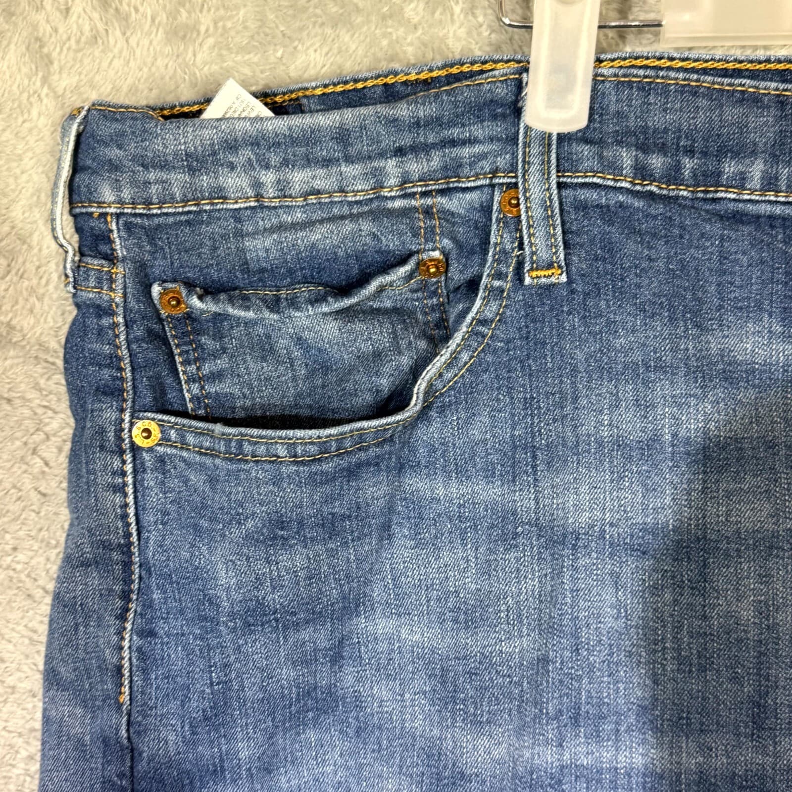 Levi’s 559 Men’s Jeans 44x30 Blue Denim Stretch Mid-Rise Straight Leg - Thumbnail 3