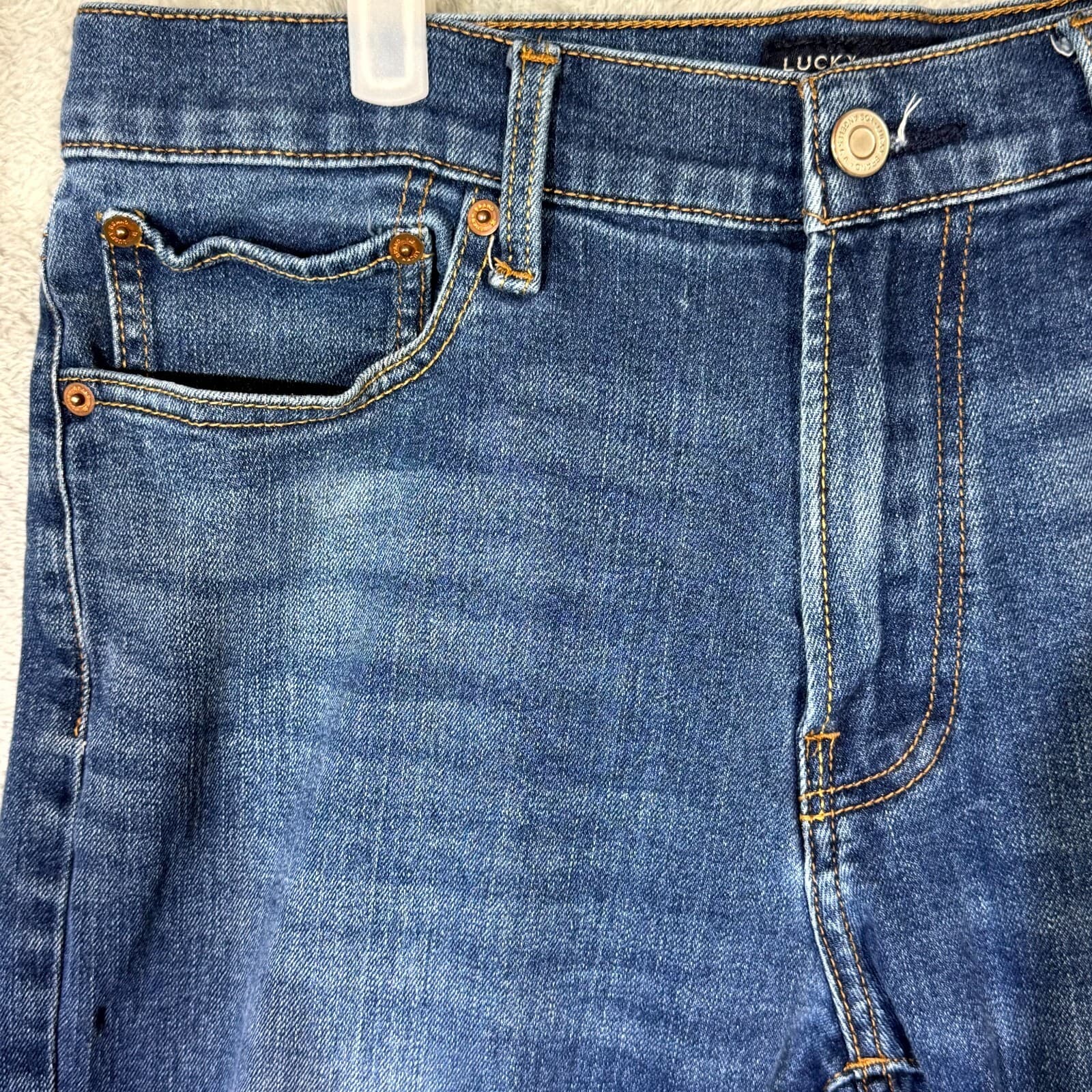 Lucky Brand 410 Men’s Jeans 32x30 Blue Denim Athletic Slim Mid-Rise Straight - Thumbnail 3