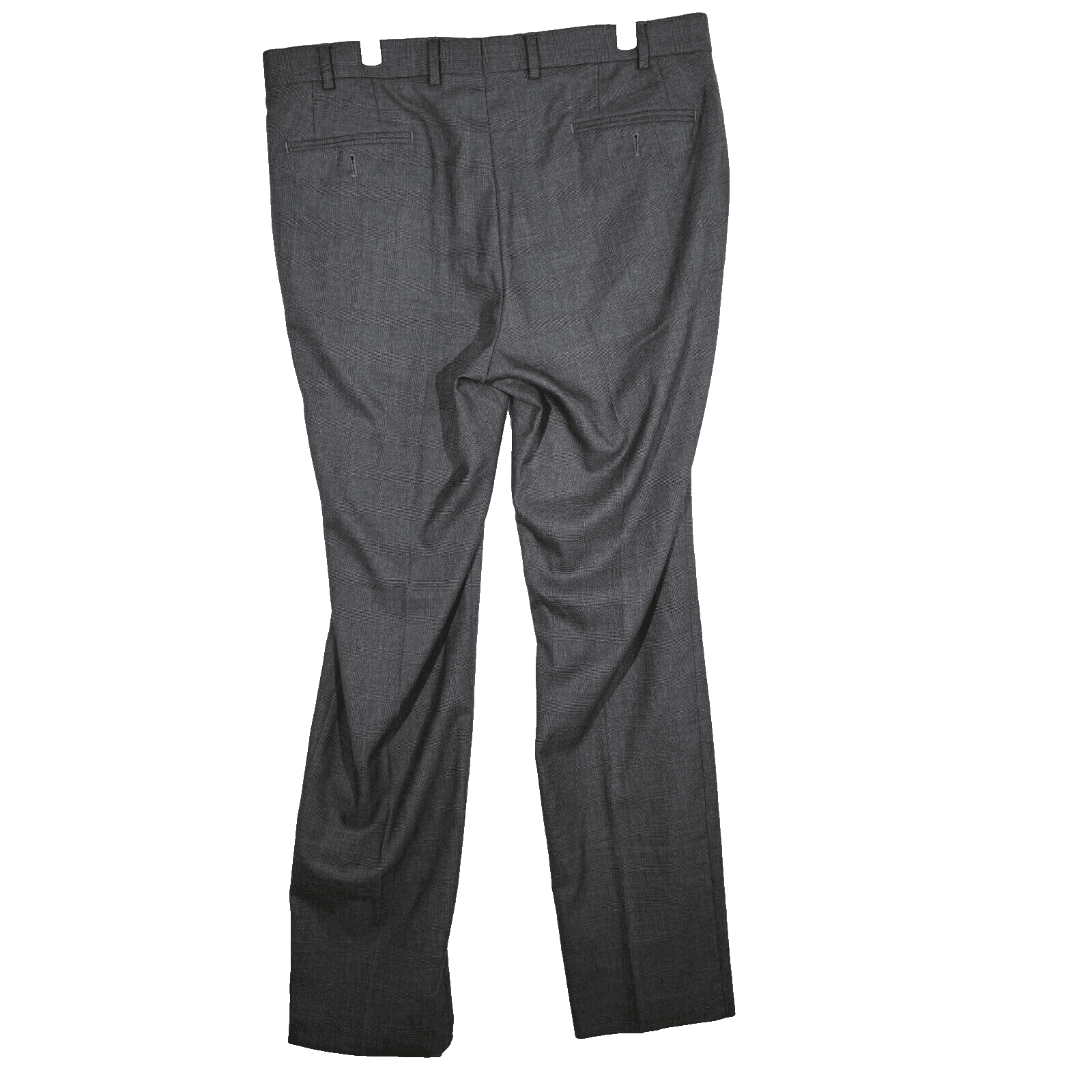 Polo Ralph Lauren Pants Men 36x34 Gray Glen Plaid Stretch Mid Rise Dress Slacks - Thumbnail 2