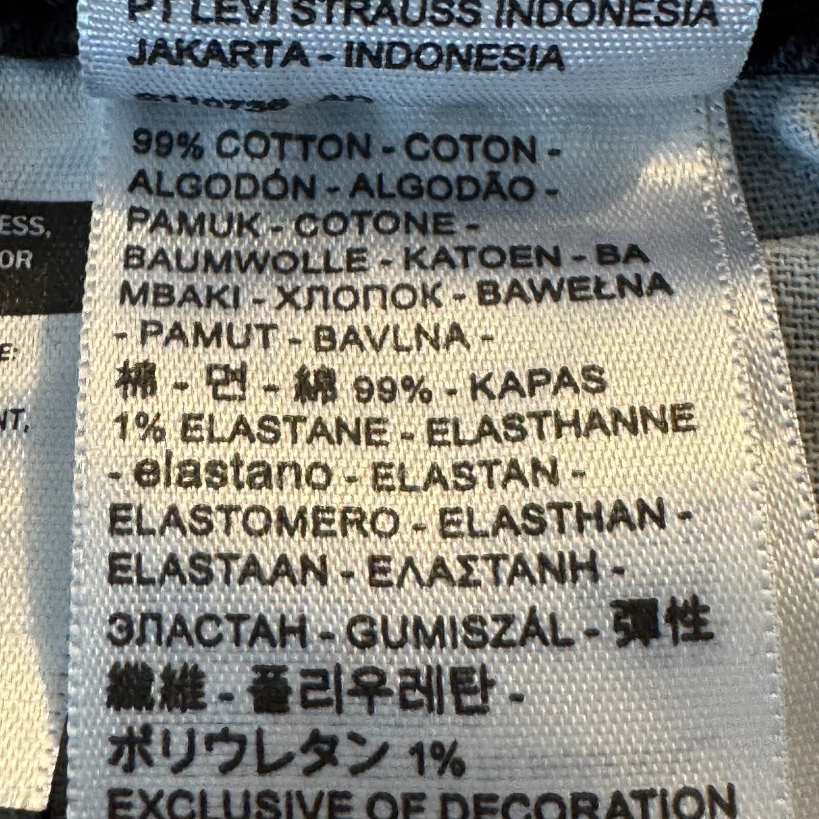 Levi’s 541 Men’s Jeans 42x30 Black Denim Stretch Mid-Rise Straight Leg - Thumbnail 14