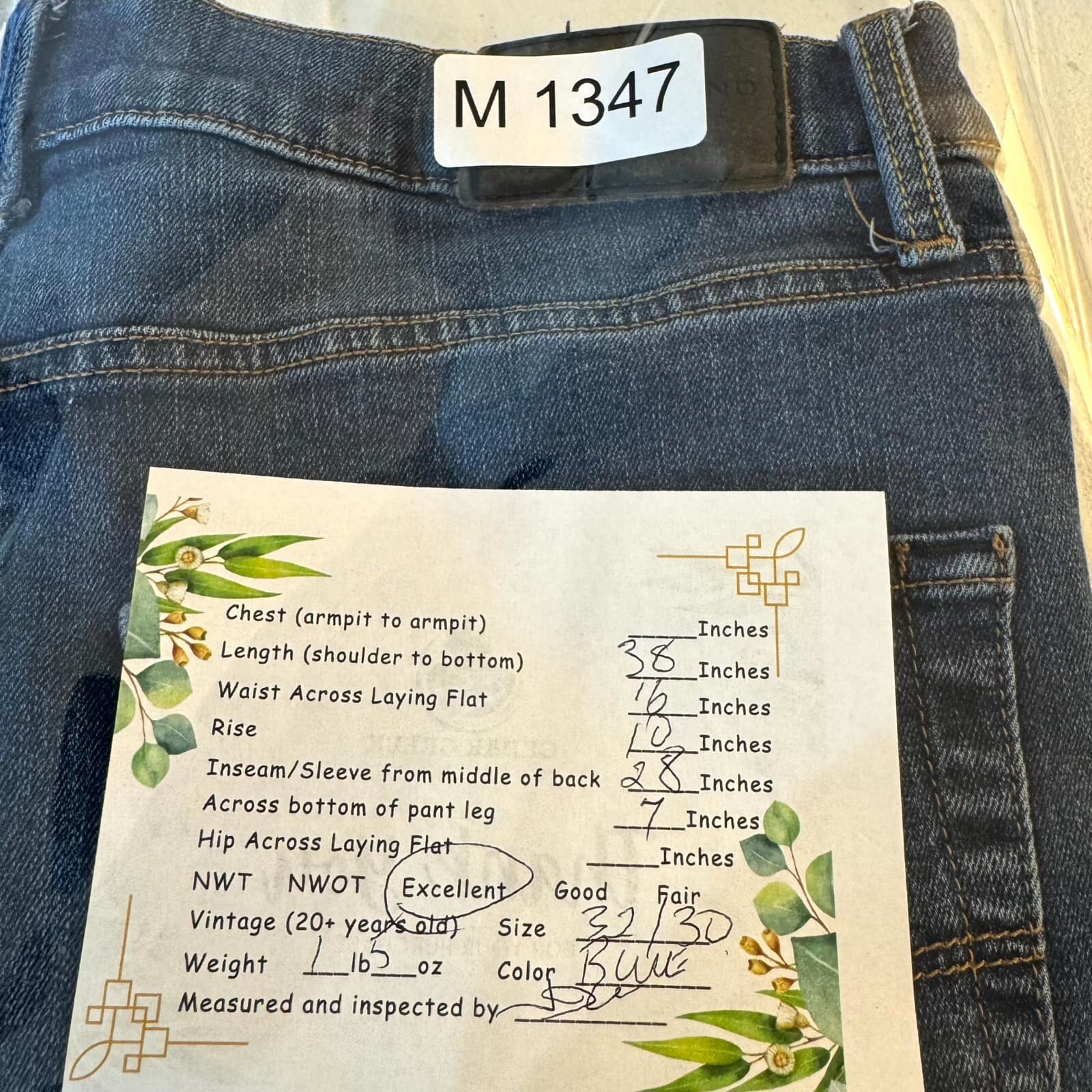 Lucky Brand 410 Men’s Jeans 32x30 Blue Denim Athletic Slim Mid-Rise Straight - Thumbnail 9