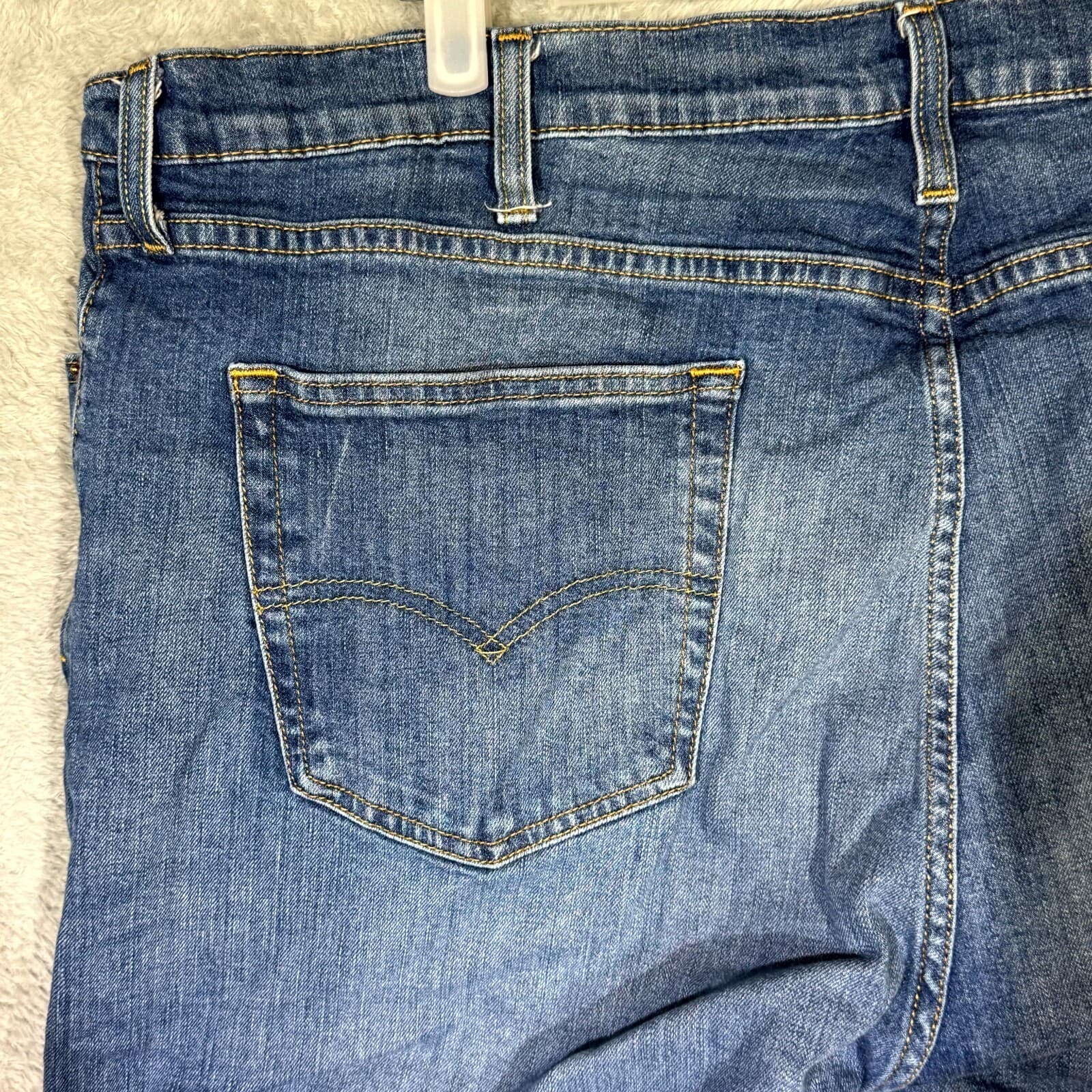 Levi’s 559 Men’s Jeans 44x30 Blue Denim Stretch Mid-Rise Straight Leg - Thumbnail 6